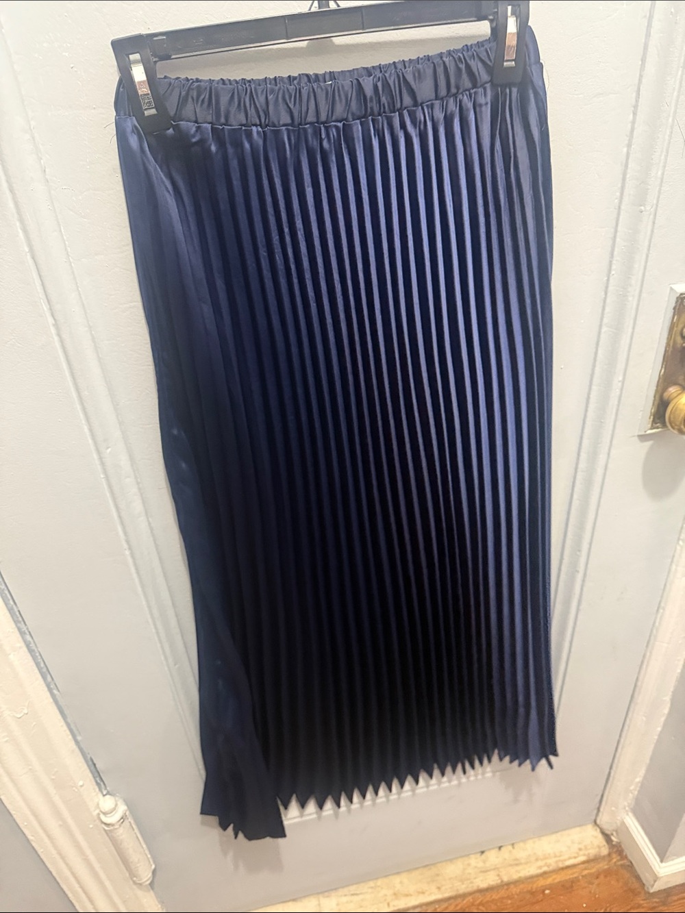 Navy Pleated Maxi Skirt - Elegant Everyday Style